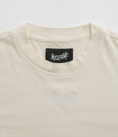 Welcome Shard Layered Knit Long Sleeve T-Shirt in Bone