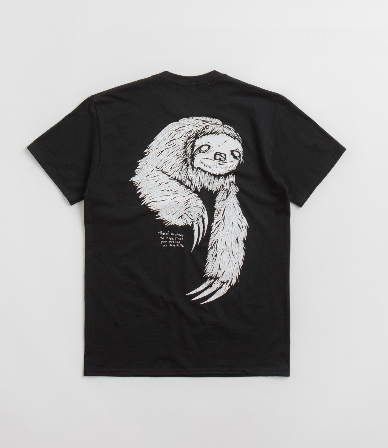 Welcome Sloth T-Shirt - Black / White | Flatspot