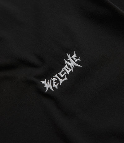 Welcome Vamp Core Garment Dyed Knit T-Shirt in Black