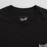 Welcome Vamp Core Garment Dyed Knit T-Shirt in Black thumbnail