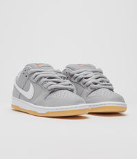 Nike SB Orange Label Dunk Low Pro Shoes - Wolf Grey / White - Wolf 
