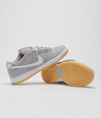 Nike SB Orange Label Dunk Low Pro Shoes - Wolf Grey / White - Wolf 