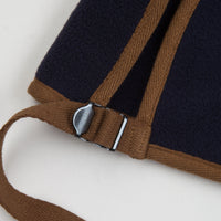 Workware Life Fleece Vest in Navy and Brown thumbnail