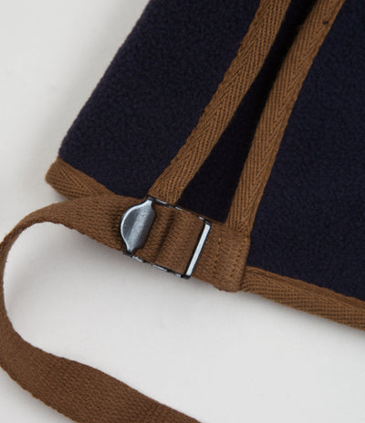 Workware Life Fleece Vest in Navy and Brown