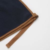 Workware Life Fleece Vest in Navy and Brown thumbnail