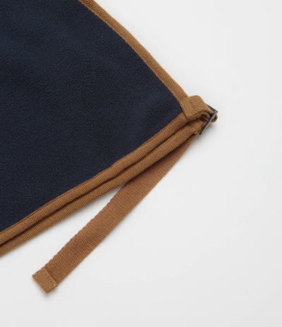 Workware Life Fleece Vest in Navy and Brown