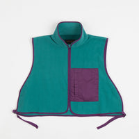 Workware Life Fleece Vest in Turquoise and Purple thumbnail