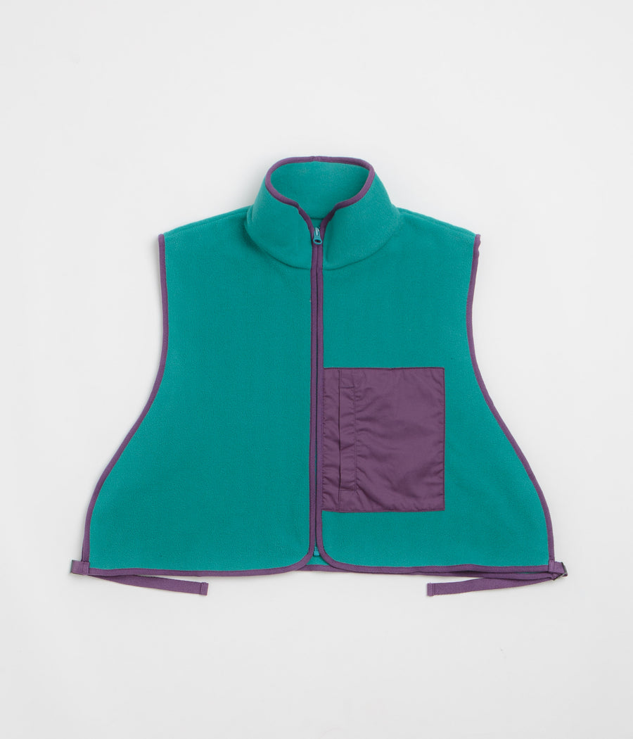 Workware Life Fleece Vest - Turquoise / Purple