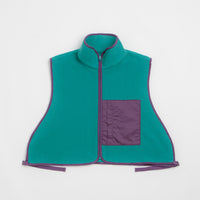 Workware Life Fleece Vest in Turquoise and Purple thumbnail