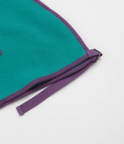 Workware Life Fleece Vest in Turquoise and Purple