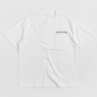 Workware Positive Thinking Heavyweight Pocket T-Shirt in White thumbnail