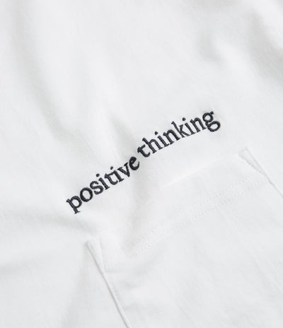 Workware Positive Thinking Heavyweight Pocket T-Shirt in White