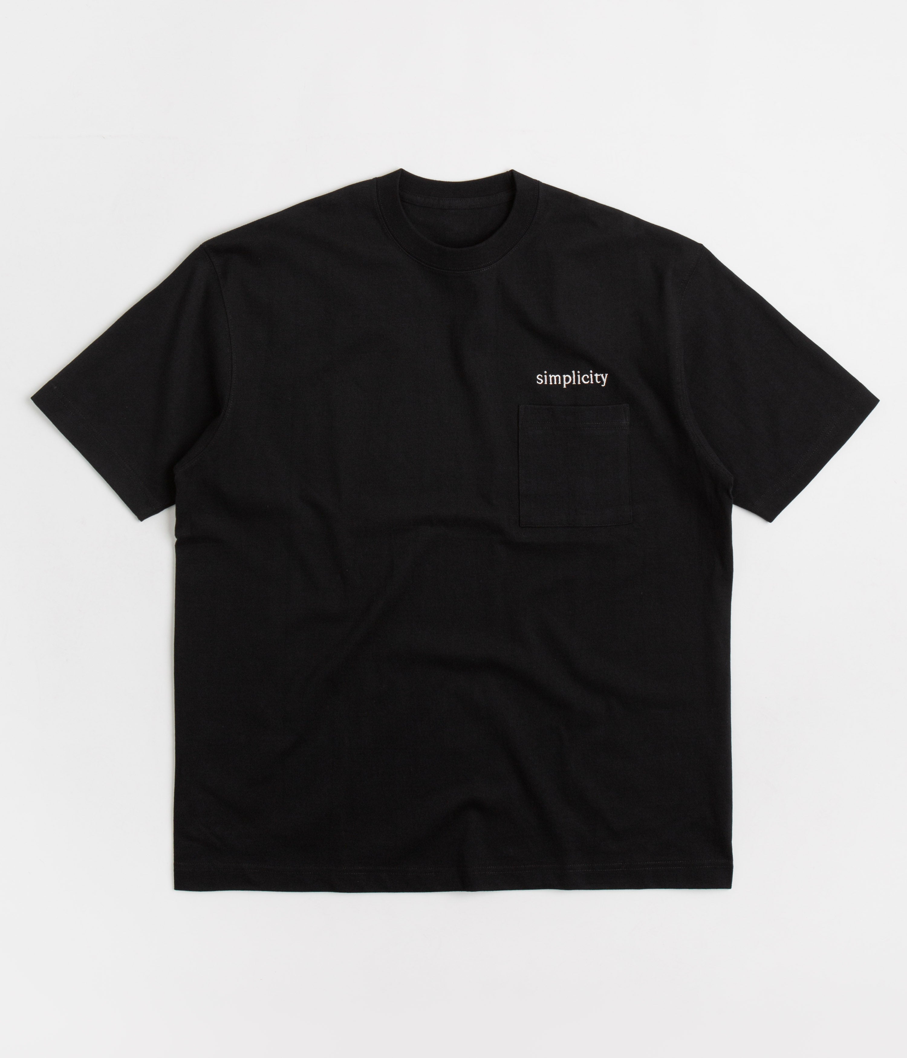 Workware Simplicity Heavyweight Pocket T-Shirt in Black