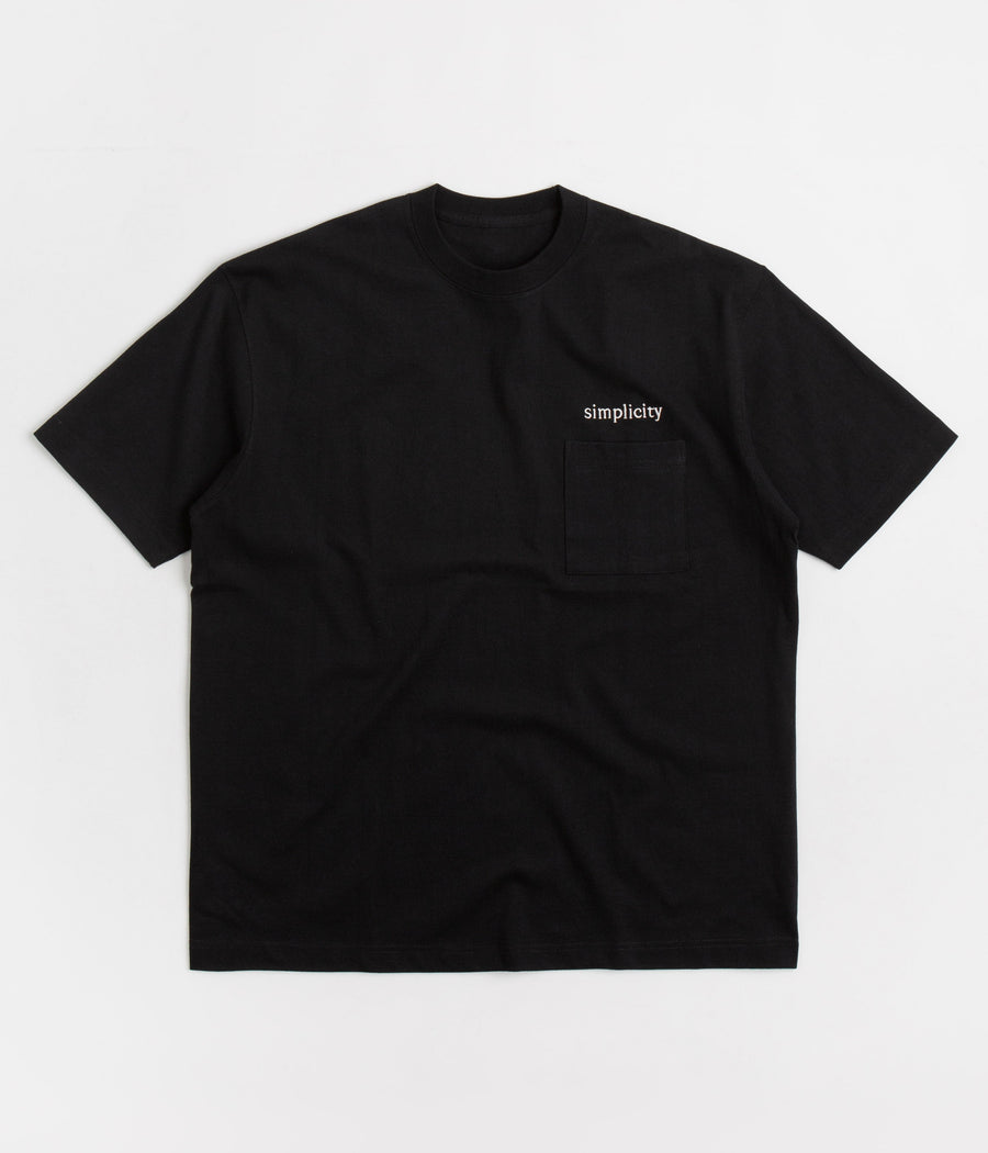 Workware Simplicity Heavyweight Pocket T-Shirt in Black