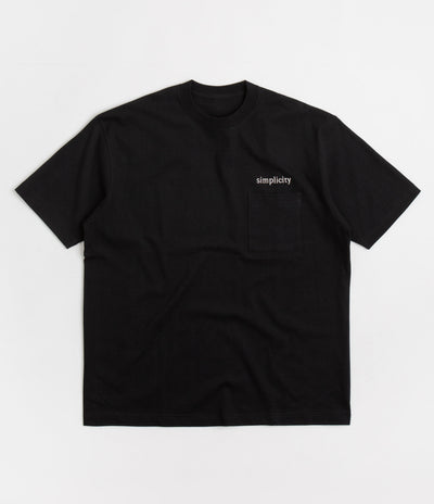 Workware Simplicity Heavyweight Pocket T-Shirt in Black
