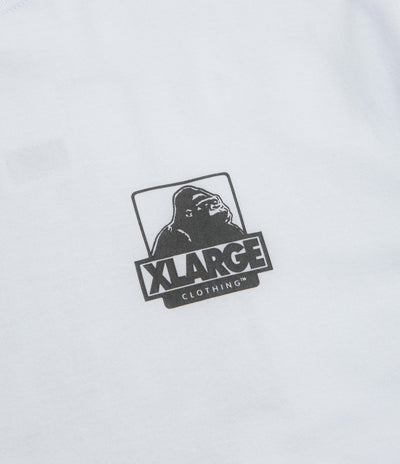 XLarge Backside OG T-Shirt in White and White