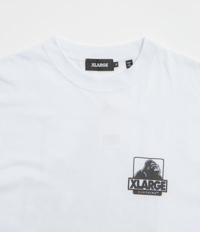 XLarge Backside OG T-Shirt in White and White