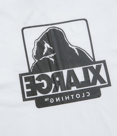 XLarge Backside OG T-Shirt in White and White