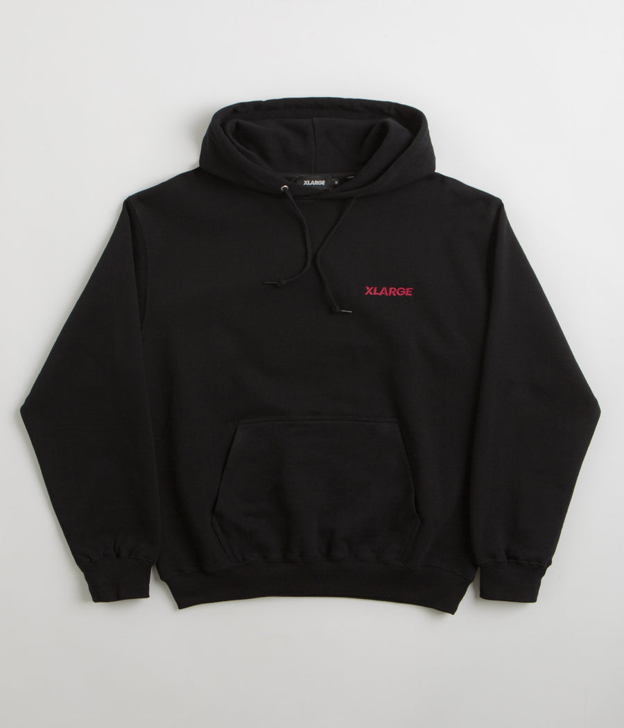 XLarge Chenille Slanted OG Hoodie in Black