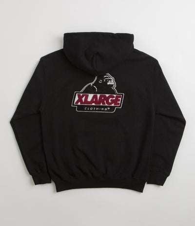 XLarge Chenille Slanted OG Hoodie - Black