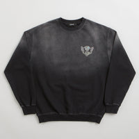 XLarge Eagle Wings To The World Crewneck Sweatshirt in Black thumbnail