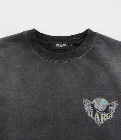 XLarge Eagle Wings To The World Crewneck Sweatshirt in Black