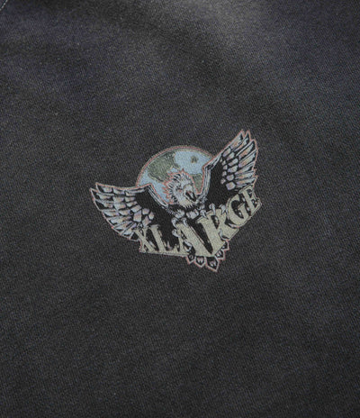 XLarge Eagle Wings To The World Crewneck Sweatshirt in Black