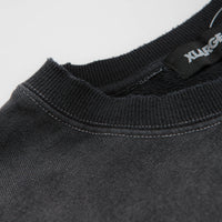 XLarge Eagle Wings To The World Crewneck Sweatshirt in Black thumbnail