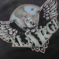 XLarge Eagle Wings To The World Crewneck Sweatshirt in Black thumbnail