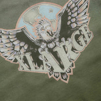 XLarge Eagle Wings To The World Crewneck Sweatshirt in Olive thumbnail