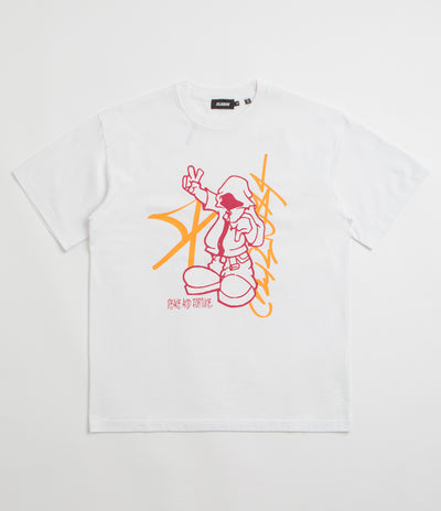 XLarge Peace And Fortune T-Shirt in Pigment Dyed White