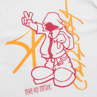 XLarge Peace And Fortune T-Shirt in Pigment Dyed White thumbnail