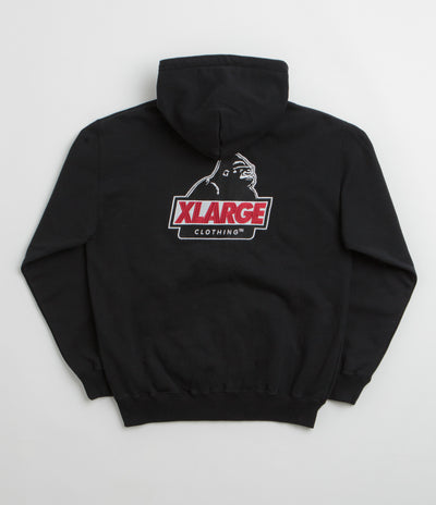 XLarge Slanted OG Full Zip Hoodie in Black and Black