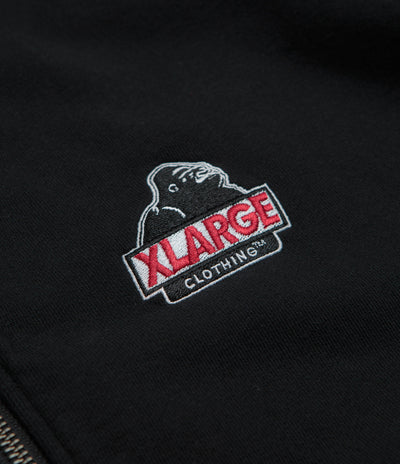 XLarge Slanted OG Full Zip Hoodie in Black and Black