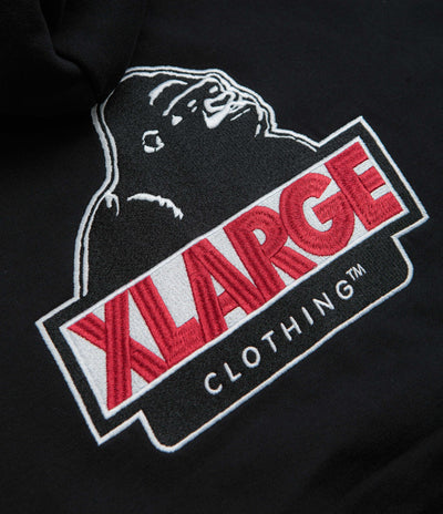 XLarge Slanted OG Full Zip Hoodie in Black and Black