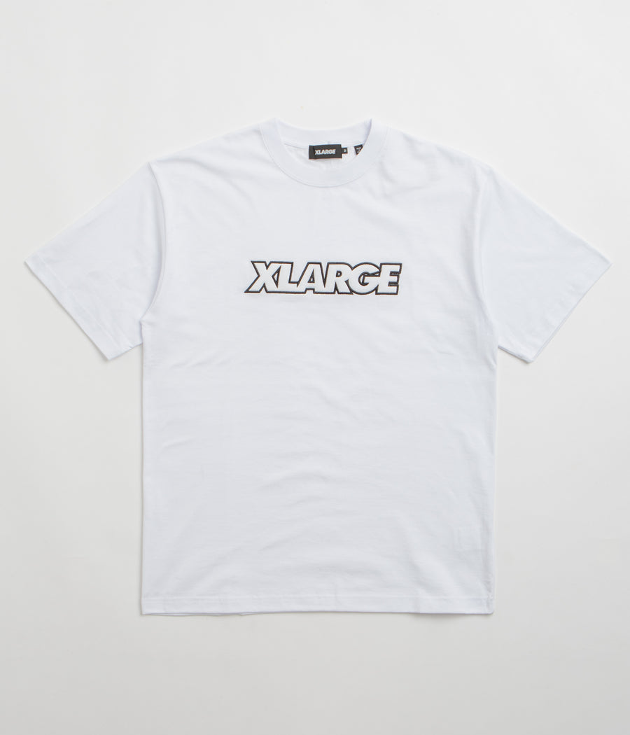 XLarge Standard Logo T-Shirt in White and White