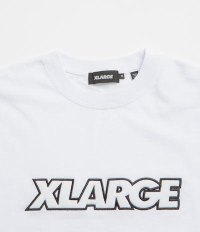 XLarge Standard Logo T-Shirt in White and White