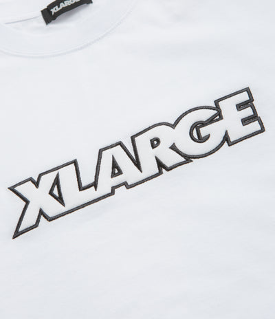 XLarge Standard Logo T-Shirt in White and White