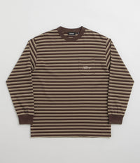 XLarge Stripe Long Sleeve T-Shirt in Brown