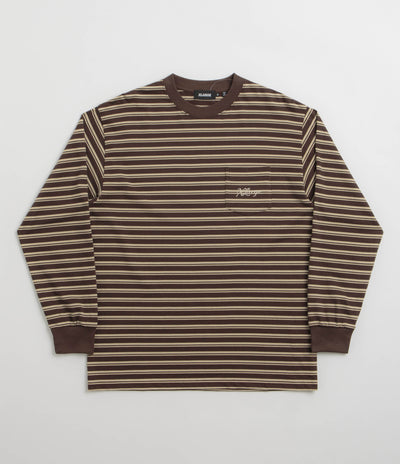 XLarge Stripe Long Sleeve T-Shirt in Brown