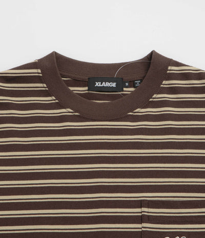 XLarge Stripe Long Sleeve T-Shirt in Brown