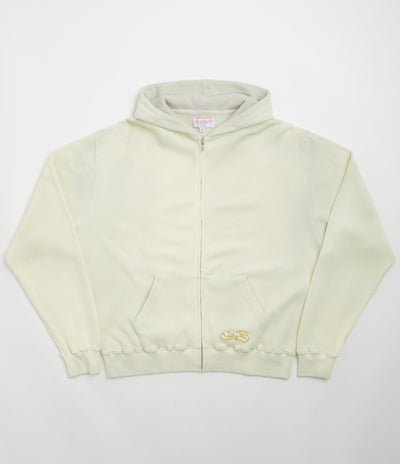 Yardsale Bleached Waffle Hoodie in Light Grey