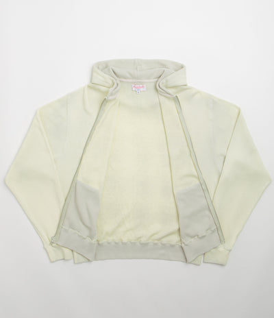 Yardsale Bleached Waffle Hoodie in Light Grey