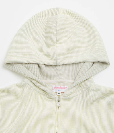 Yardsale Bleached Waffle Hoodie in Light Grey