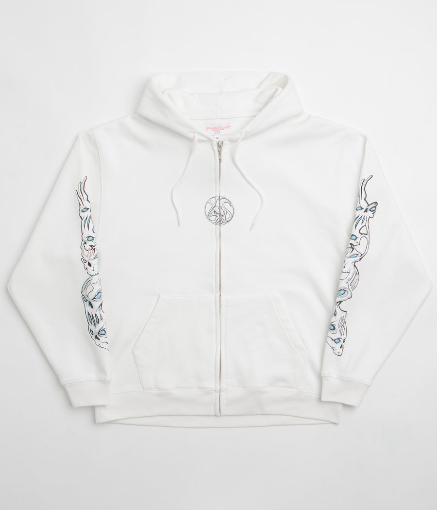 Yardsale Bullseye Full Zip Hoodie - Off White