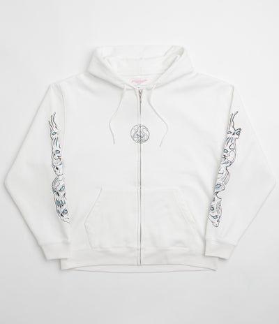 Yardsale Bullseye Full Zip Hoodie - Off White