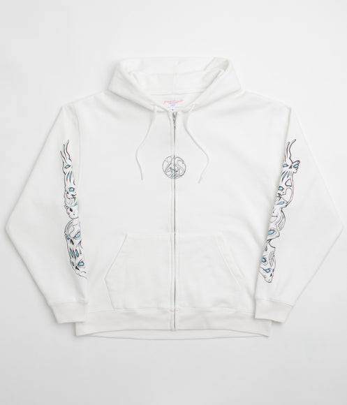 Yardsale Bullseye Full Zip Hoodie - Off White