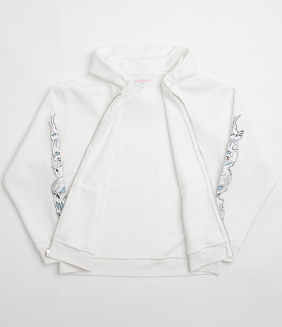 Yardsale Bullseye Full Zip Hoodie - Off White