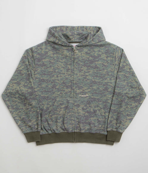 Yardsale Camo Zero Hoodie - Washed Green