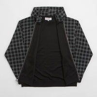 Yardsale Check Waffle Full Zip Hoodie - Black thumbnail